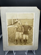 Foto de gabinete, primeros jugadores de fútbol americano, deportes victorianos, uniformes