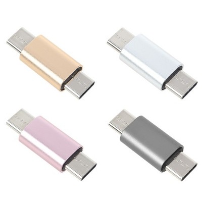 Type C Male to Type C Male Converter Adapter Mini Connector for Cellphone Tablet