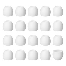 10Pair/20Pcs Silicone Earbud Tips Replacement IEM Earbud Covers, White S 