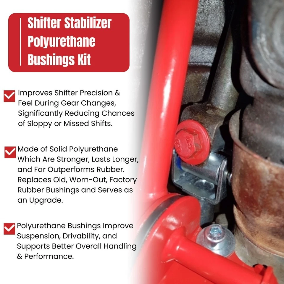 For Subaru Forester 5MT Front Rear Shifter Stabilizer Bushing Kit 5 Speed Manual Foto 2 de 4