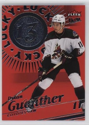 2025-26 Upper Deck Fleer Ultra Lucky 13 Red Achievement /199 Dylan Guenther 1t1h