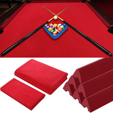 Billiard Cloth for 8 Ft Pool Table Pre Cut Felt with 6 Cloth Strips and 6 Pool T