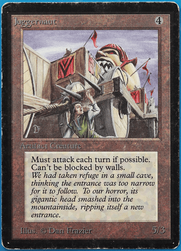 Juggernaut Beta HEAVILY PLD Artifact Uncommon MAGIC CARD (ID# 505772) ABUGames - Picture 1 of 2