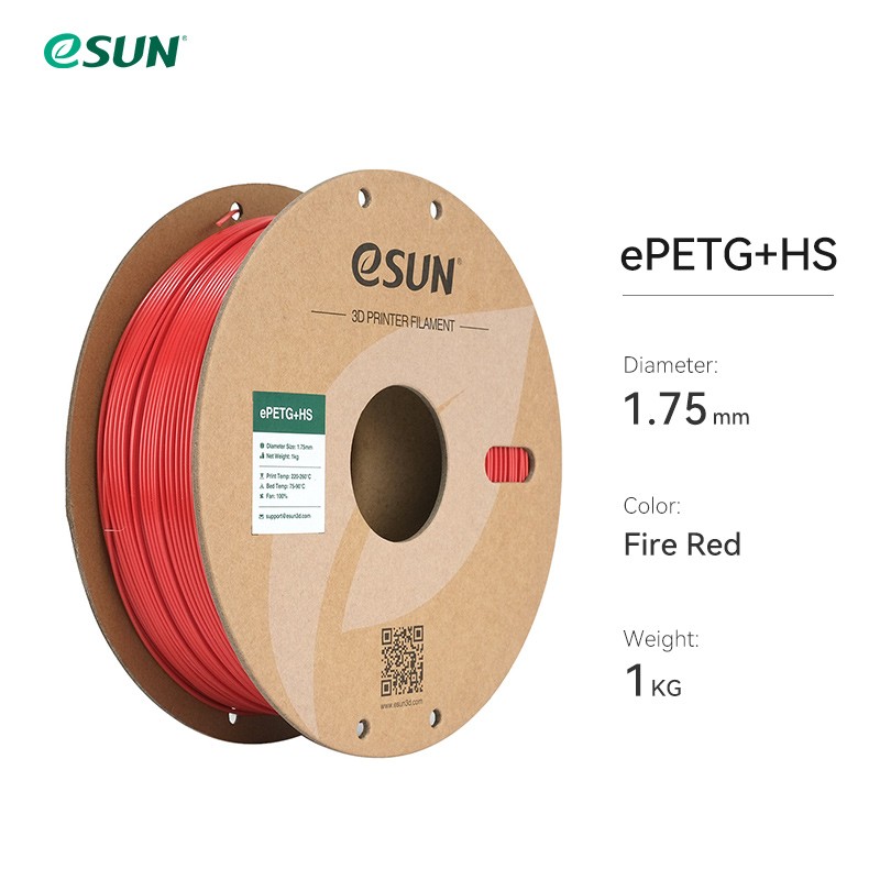 eSUN PETG+ HS 3D Drucker Filament Hochgeschwindigkeits 1,75mm 1KG Für FDM Print