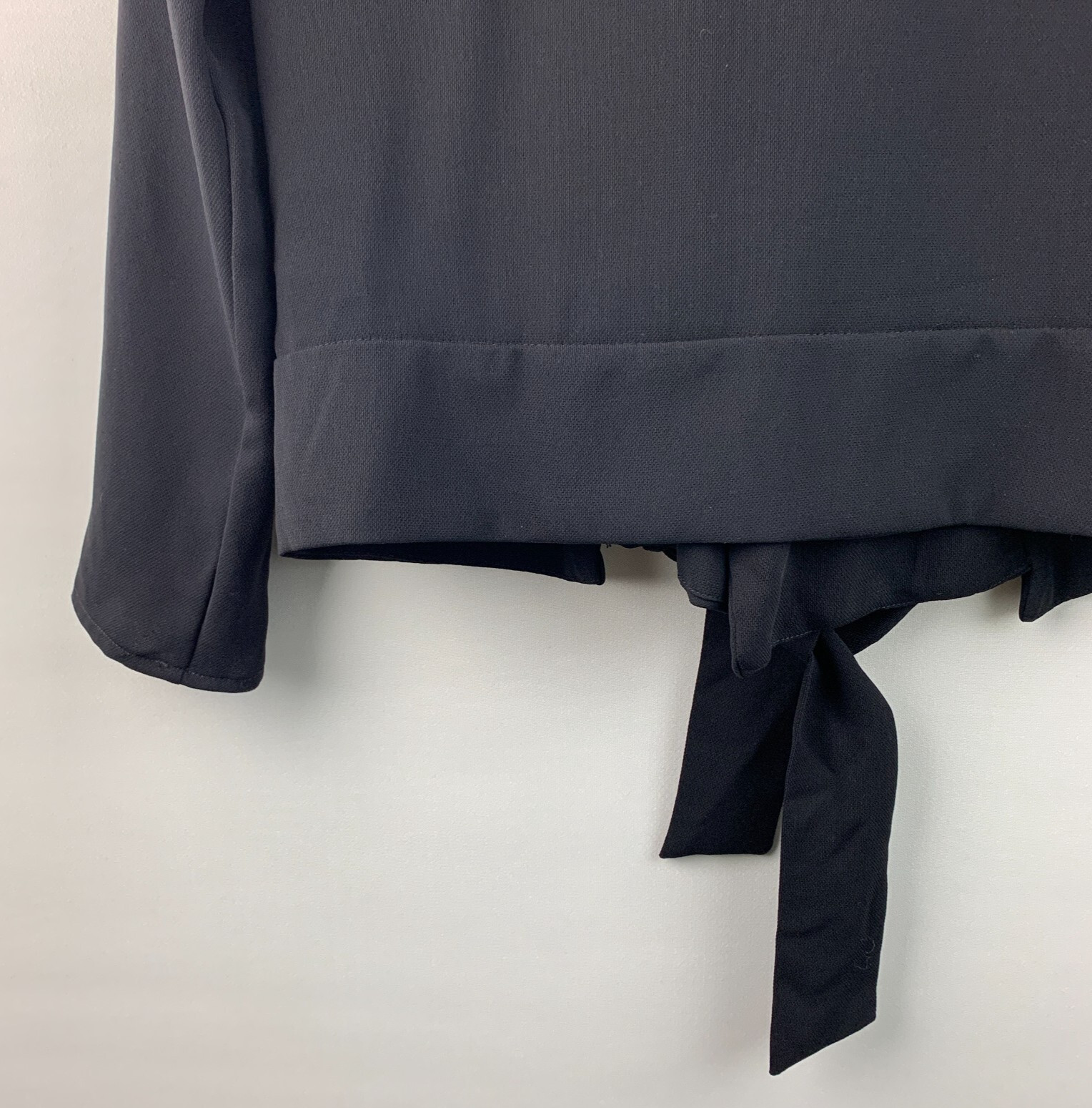 Zara Basic Moto Jacket Black Collared Zip Pockets… - image 7