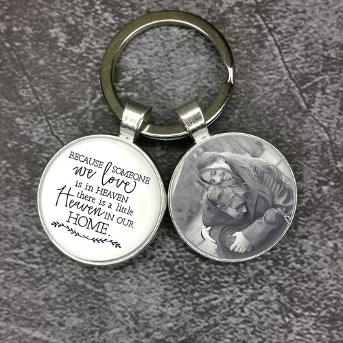 Memorial Gifts Custom Keyring Remembrance Heaven Mum Dad Grandad Nanny Pendant - Picture 7 of 7