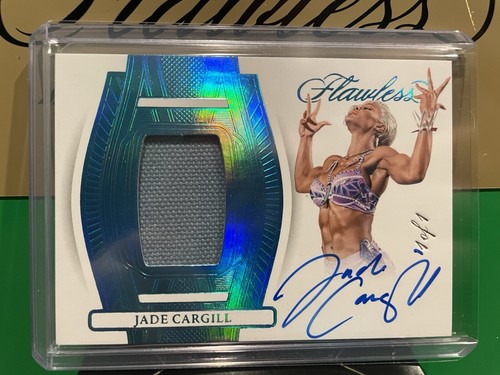 2024 WWE Panini Flawless Jade Cargill FP Patch Auto Platinum 1/1 FP-JCG 1of1