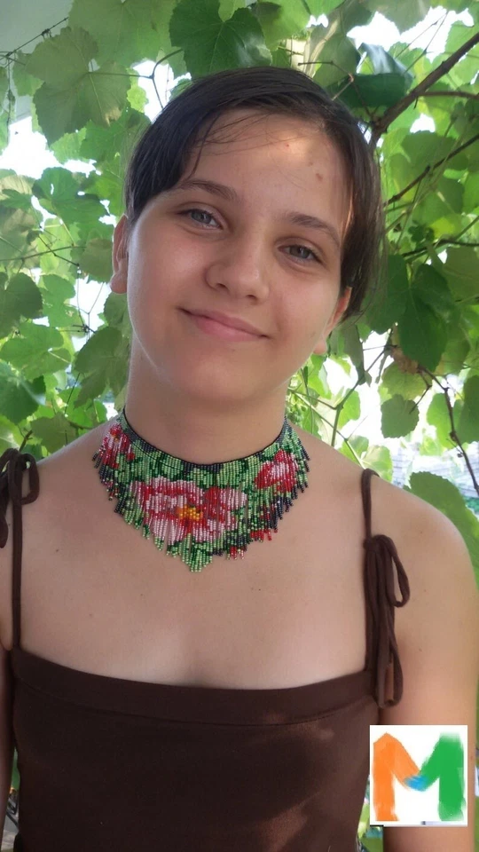 Brincos de colar tradicionais ucranianos americanos feitos à mão com miçangas boho - Imagem 3 de 4