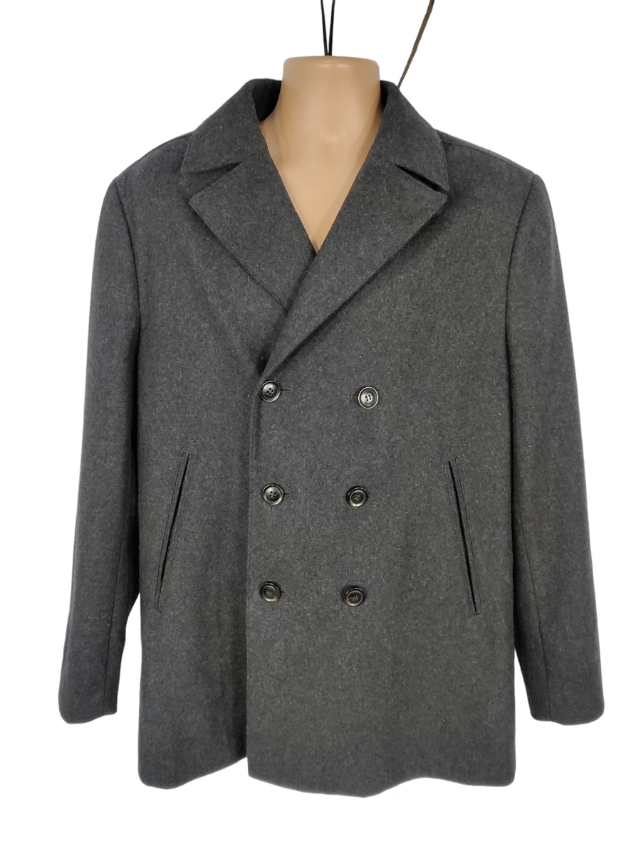 Double breasted overcoat shop mens uk