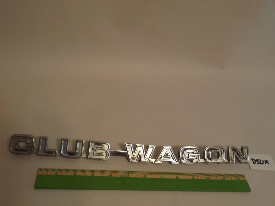 Emblema Club Wagon 1975 1977 1978 1979 1980 1981 Ford Econoline E150 E250 E350 K Foto 3 de 4