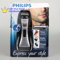 Philips Norelco Styleshaver Pro Silver Orange Qs6140/32 Beard Styler And Shaver Philips Norelco Styleshaver Pro Silver Orange Qs6140/32 Beard Styler And Shaver