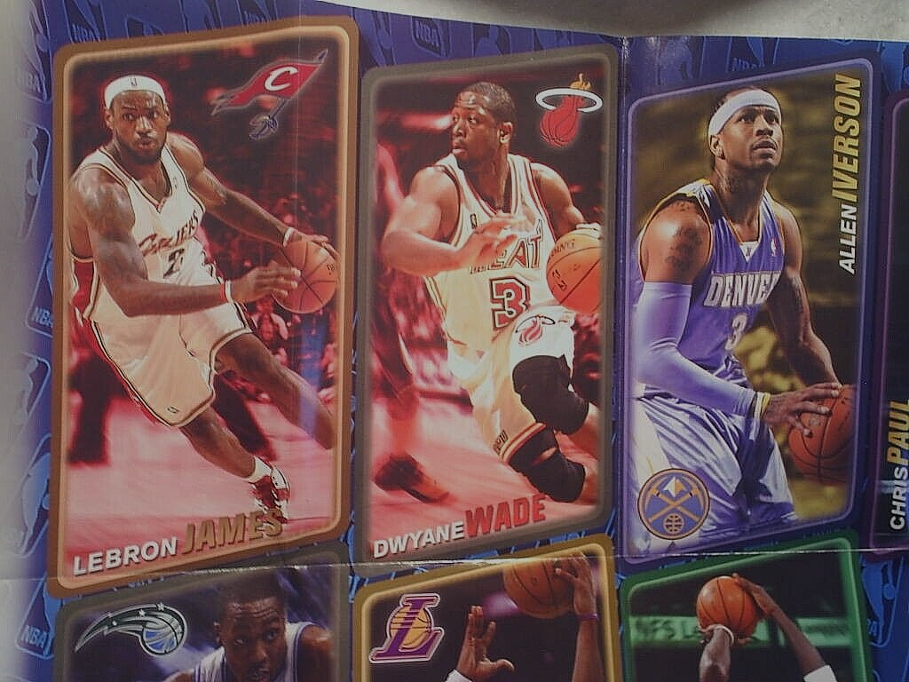 2008 NBA POSTER LeBRON JAMES,KOBE BRYANT,Chris Paul,Allen Iverson,Dwyane  Wade