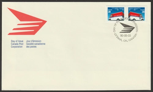 Canada #1272-1273, Canada Post Corporation, Official First Day Cover, FDC 1990