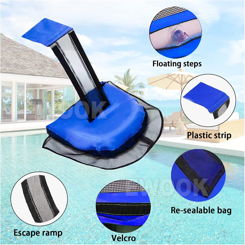 Critter Pool Escape Net - Animal Escape Ramp for Pools - Frog & Rodent ...