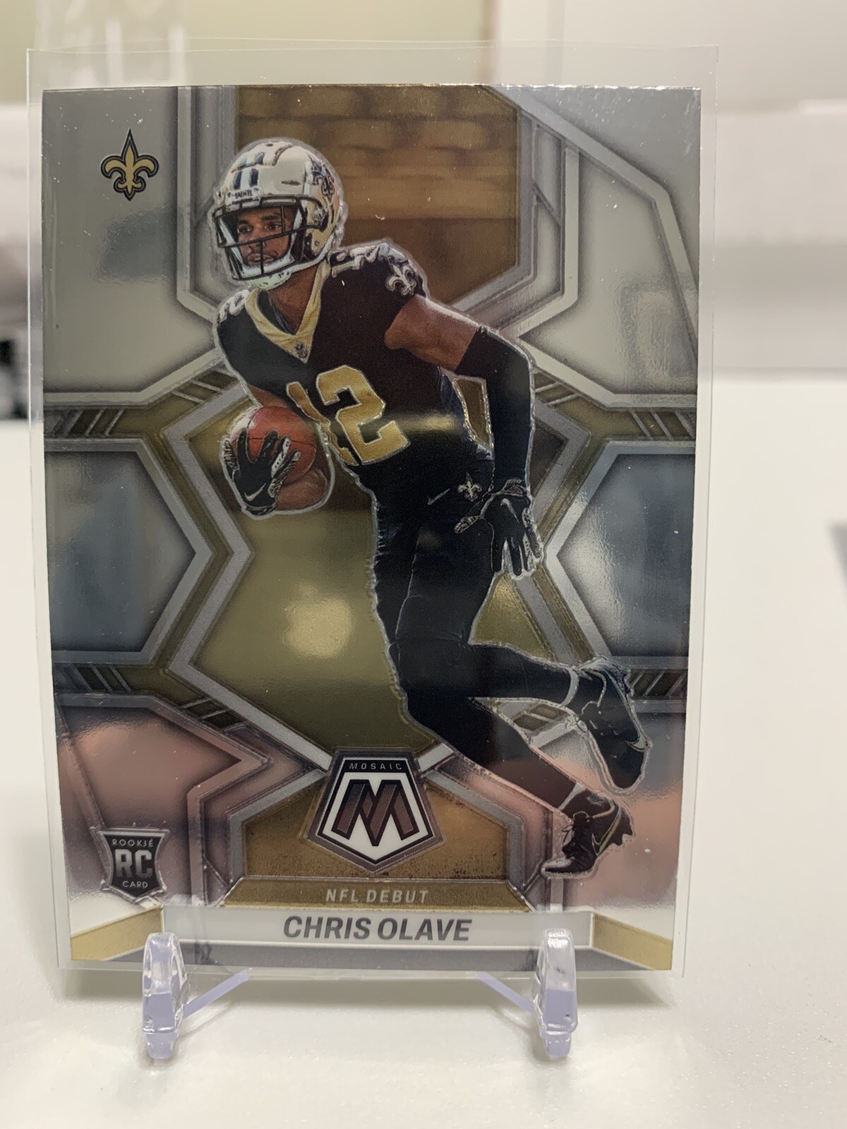 2022 Panini Mosaic Football Chris Olave NFL DEBUT RC Rookie 277 Saints