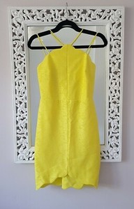 topshop yellow lace dress
