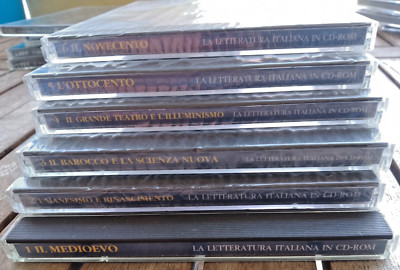DIE ITALIENISCHE LITERATUR IN CD Rom 1/6 (komplett) - 1999 NEU VERSIEGELT