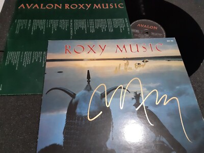 BRYAN FERRY autograph lp First Press AVALON signed live singer ROXY MUSIC
