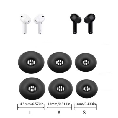 6pcs Earbuds Tips For Huawei Freebuds 5i/6i Headset Ear Buds Sleeve S/M/L