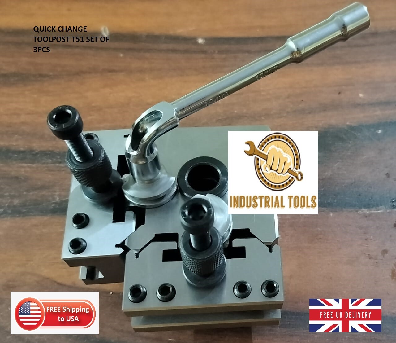 Tool Post T37 - Supporto Per Cambio Rapido, Adatto A 90-115 - Foto 5