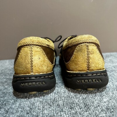 Merrell Shoes Mens 11.5 Brown Sojourn Peat Moss Leather Lace Up