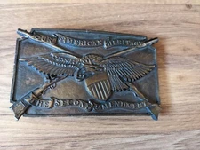 1975 Bergamot Brass Works Second Amendment Belt Buckle
