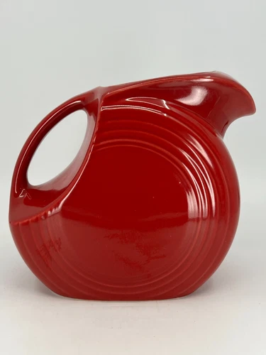 Fiesta Disc Pitcher SCARLET RED Fiestaware LARGE Water Pitcher 67oz HLC