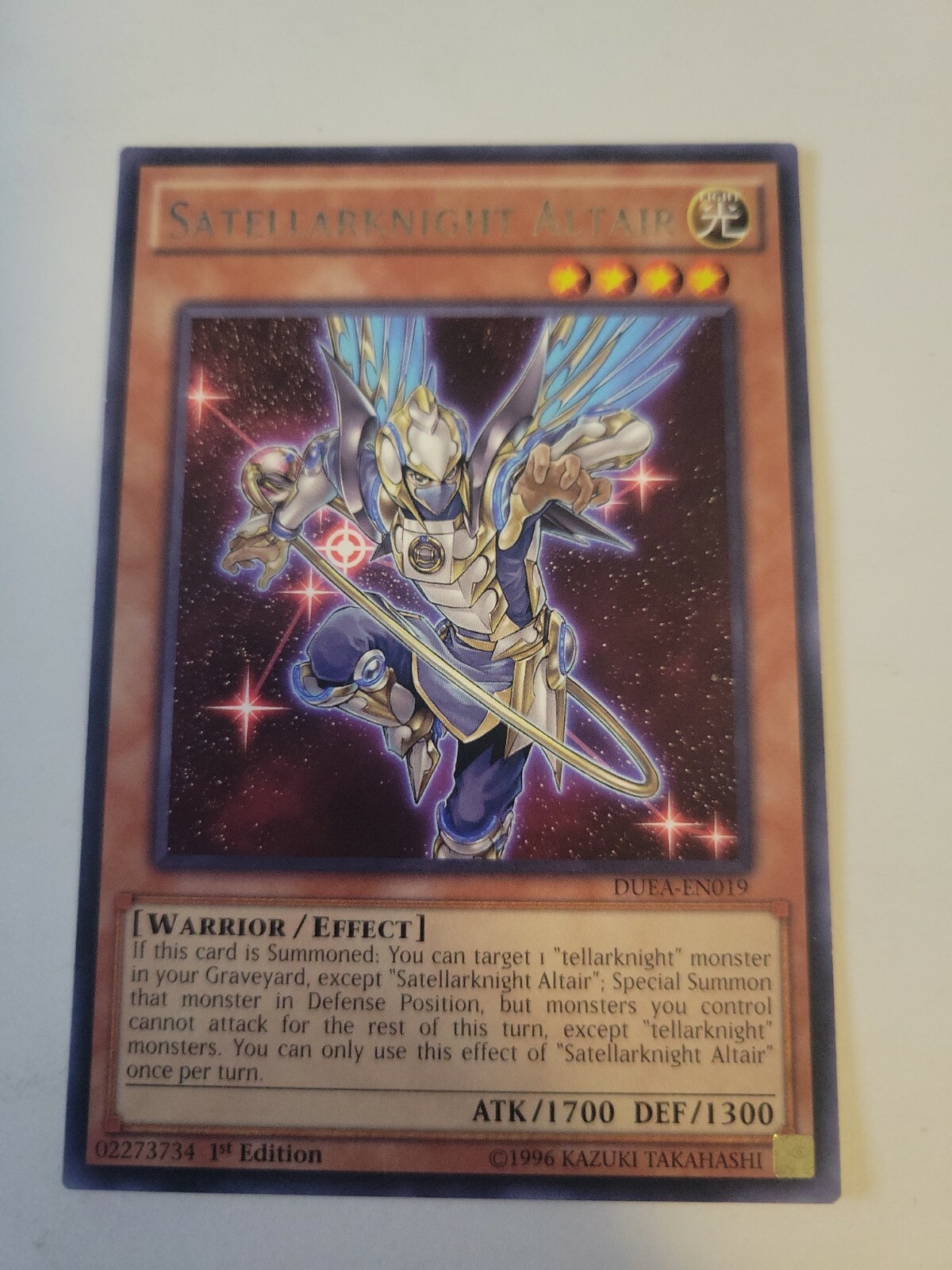 Yu-Gi-Oh! Satellarknight Altair (DUEA-EN019) – Rare, 1. Auflage – Duelist Alliance – Sammelkarte