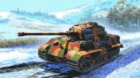 7004 Italeri 1:72, Sd. Kfz. 182 King Tiger, Modellbausatz Unbemalt,, Gmk
