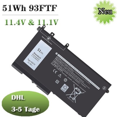 93FTF akku für Latitude 5280 5480 5580 5290 5590 5591 5490 5495 5288D4CMT 4YFVG 