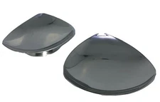 2 vintage mcm Selandia Denmark danish stainless steel tea light / salt holders  