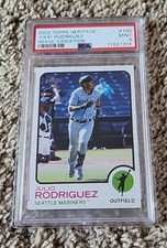 2022 Topps Heritage Julio Rodriguez RC  Image Variation PSA 9 ROY 🔥 