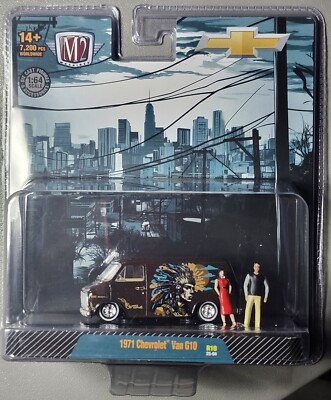 1971 Chevrolet Van G10 R10 25-04 : M2 Machines 1:64 Diecast