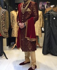 Mend Wedding Sherwani full Outfit     