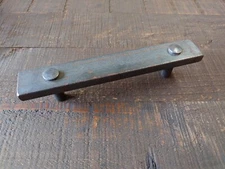 Hand Forged Barn Door Style Handle, Cabinet Pull, Steel Furniture Pull Handle