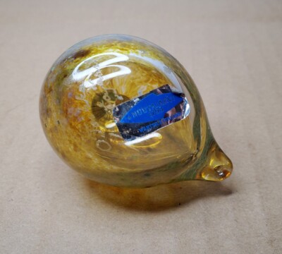 Vintage Nuutajarvi 1793 Glass Orange Clear 2