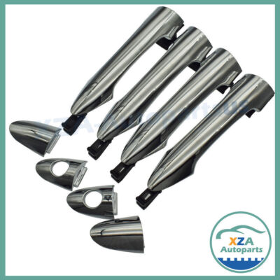 4Pcs Chrome Door Outer Handles with Cap For Kia Picanto 2011-16