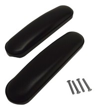 NEW Universal DESK Length 9-1/8" Wheelchair Arm Pads, BLACK Pair , Universal