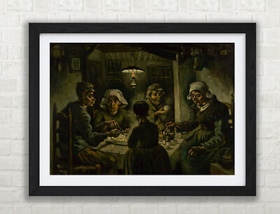 Van GoghDie Kartoffelfresser Gerahmter Druck Wandbild Bild A1 A2 A3 Format