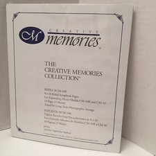 Creative Memories 8 X 10 RULED Both Sides 5 Refill Pages 10 Sides NOS