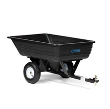 Titan Attachments 400 LB (10 Cu. Ft.) Economy Dump Cart, Tow-Behind Poly Cart