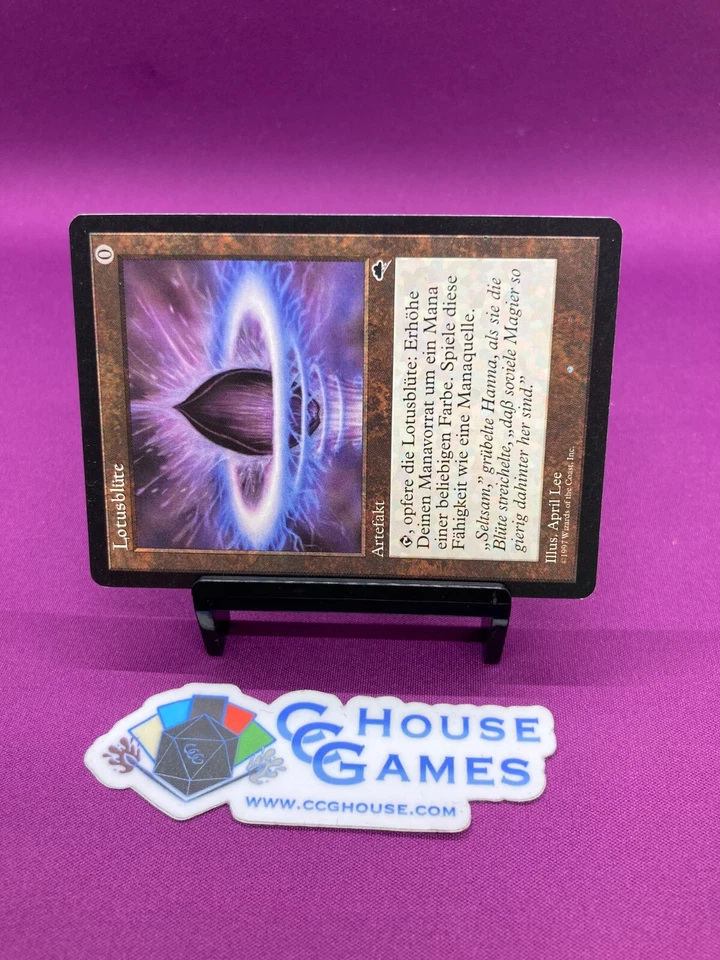 MTG Magic - Lotus Petal Tempest 1997 Vintage Foreign Card German *CCGHouse* - Image 3 of 4