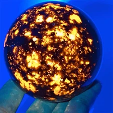 1PC Natural Yooperlite Ball Quartz Crystal Sphere Gem Mineral Healing 50mm+ NEW