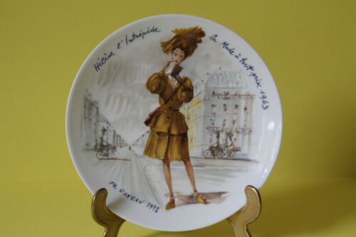 Limoges Helene la Mode a fout price 1943 Fr. Ganeau 11 Collector's Plate Ornament Plate - Picture 1 of 2