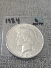 1924 Peace Silver Dollar AU++ Listing 2