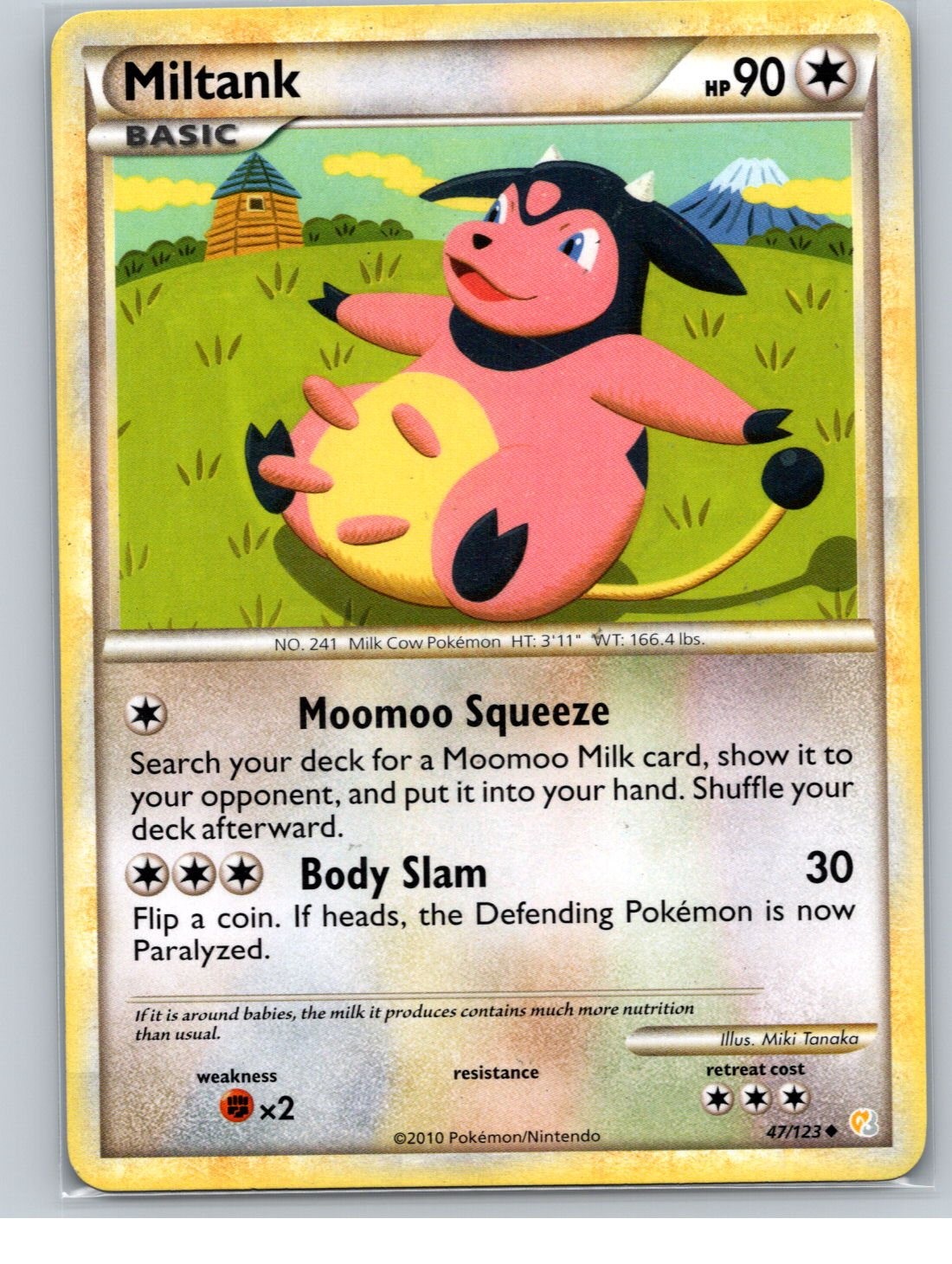 HeartGold SoulSilver #47/123 Miltank