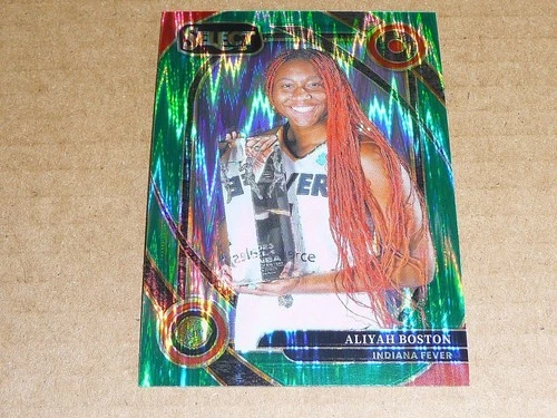 2025 Panini Select WNBA ALIYAH BOSTON GREEN FLASH PRIZM COURTSIDE FEVER #250