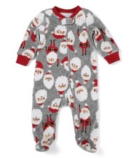 Carters Size 6M Fleece Footie Sleeper Santa Pajama Romper Sleep N Play