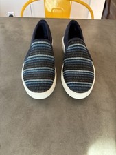 clarks layton Petal 6.5 Navy Blue stripe 