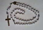 Vintage ROSARY Catholic beads necklace  1900's exquisite case Christ Cross 1830? — photo 2